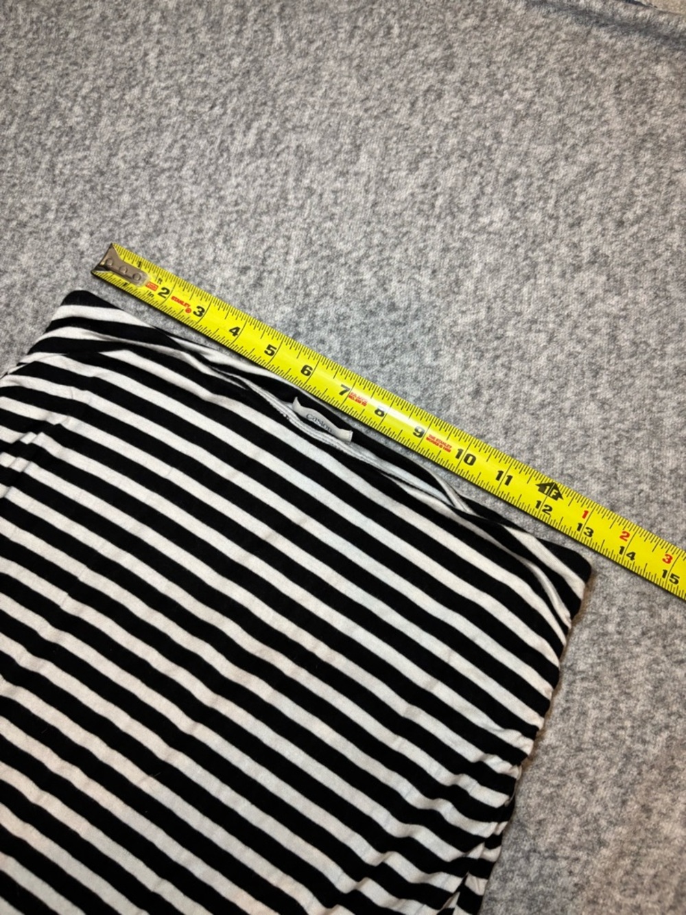 Caslon Women’s Striped Maxi Skirt Small Black White Strapless Dress - Picture 6 of 8